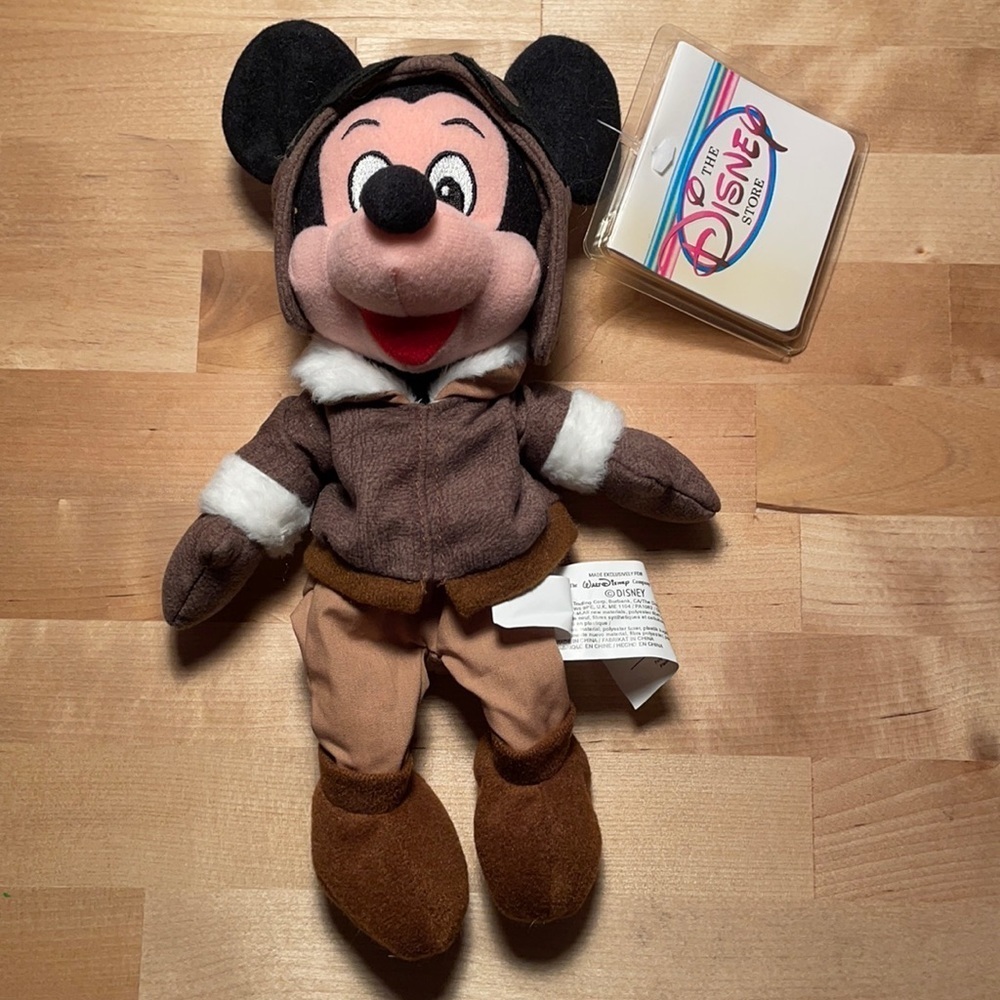 Original NWT Disney Pilot Mickey beanie plush